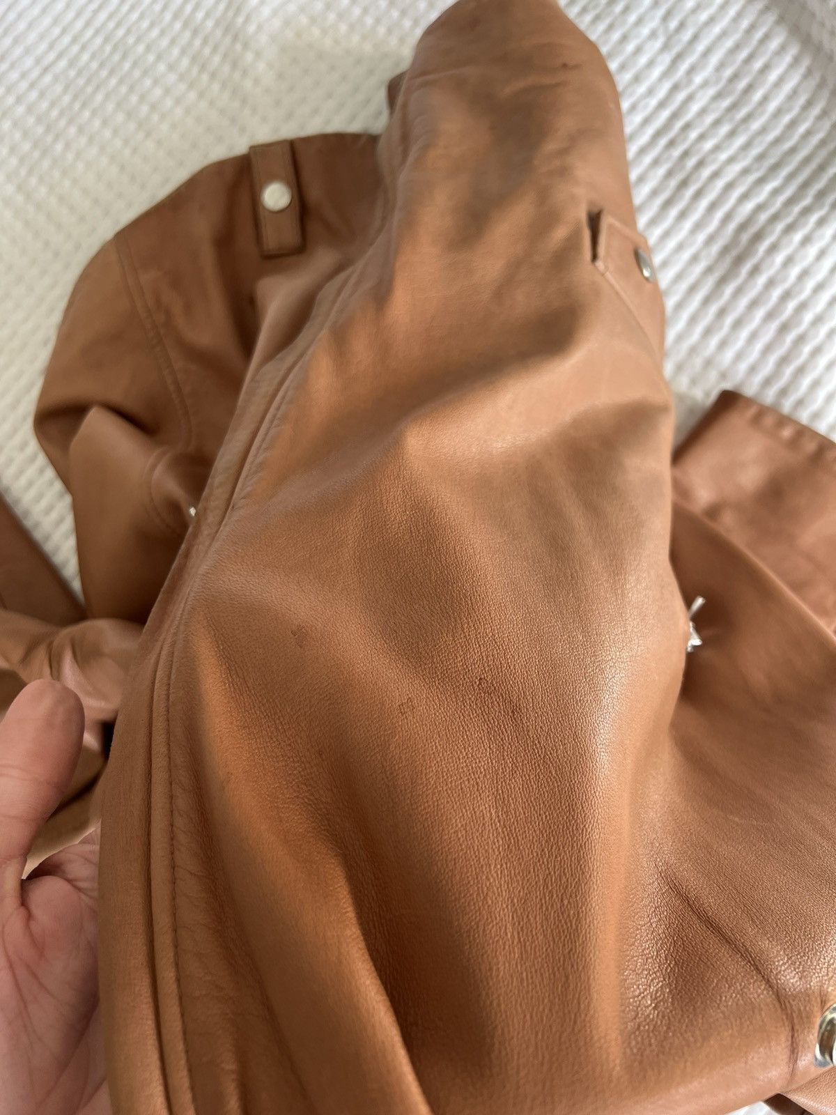 Acne Studios Acne Studios Leather Swift Jacket Size M / US 6-8 / IT 42-44 - 19 Thumbnail