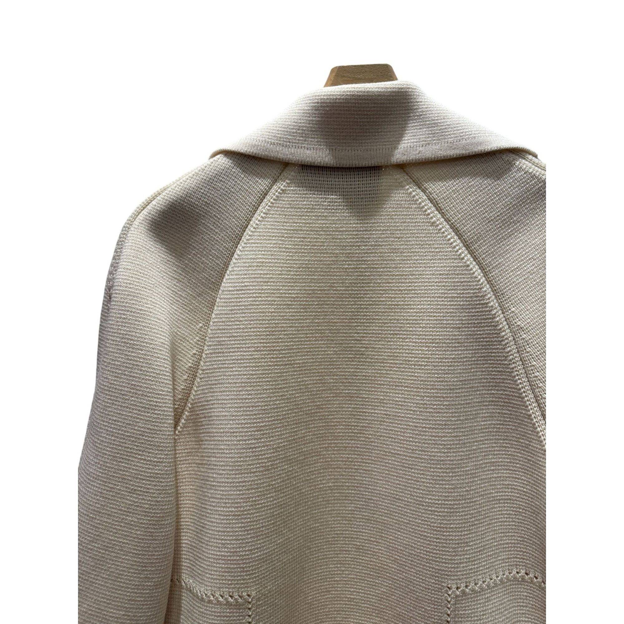 Gucci Gucci Womens Beige Wool Double-Breasted Jacket M Size M / US 6-8 / IT 42-44 - 17 Thumbnail
