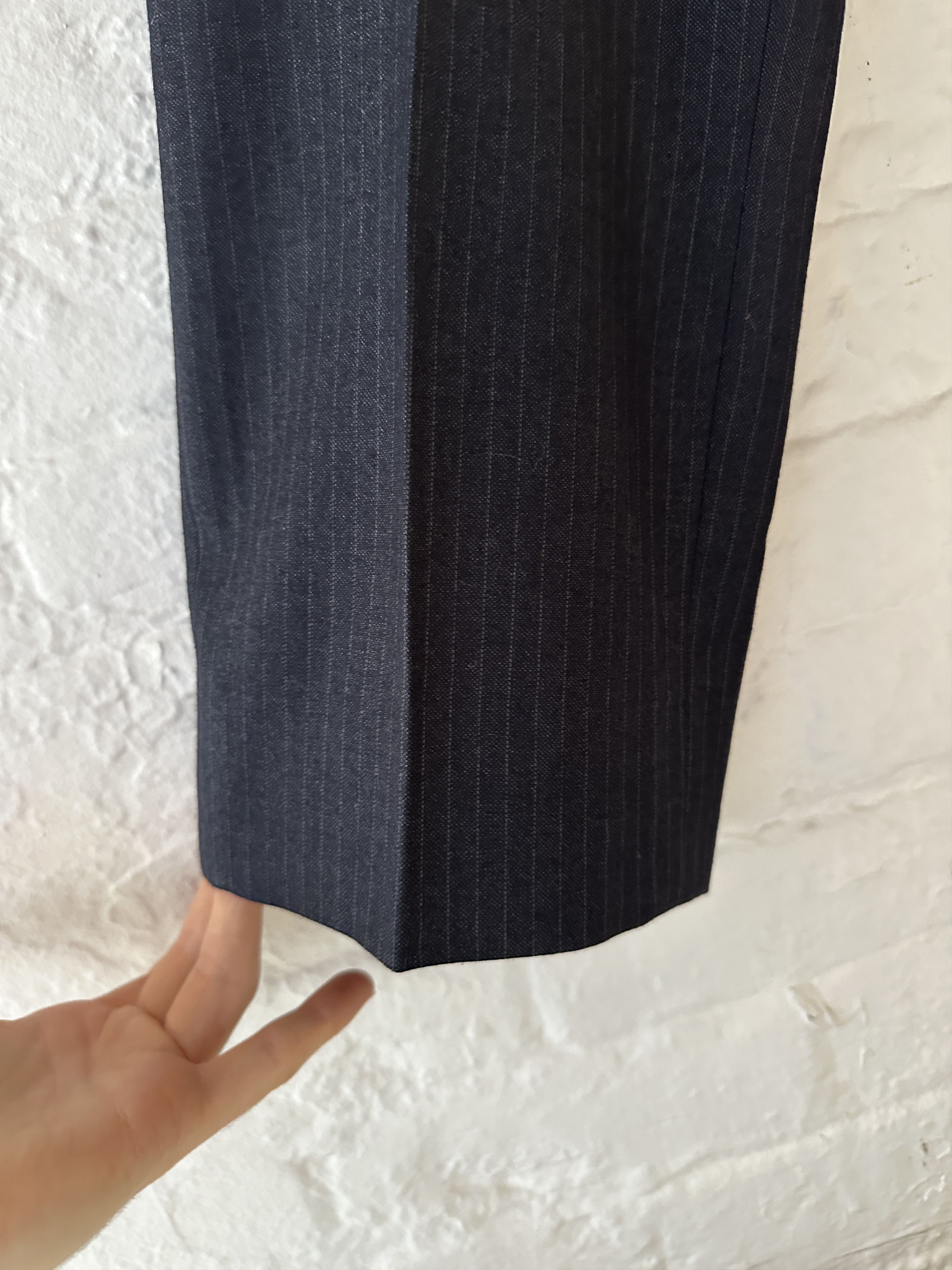 Prada Pinstriped Wool Trousers