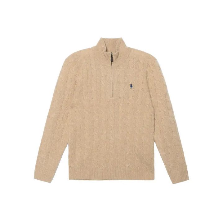 Polo Ralph Lauren Polo Ralph Lauren Men's Cable-Knit Quarter-Zip Sweater Size US M / EU 48-50 / 2 - 1 Thumbnail