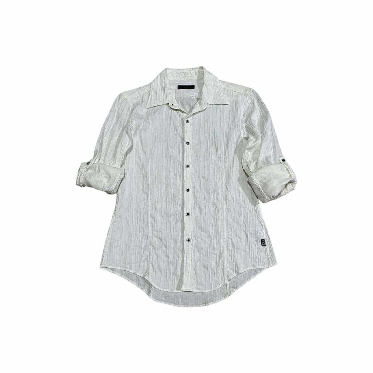 Japanese Brand × Morgan Homme × Tornado Mart 🔥Sick Y2K Morgan Homme Pleated Shirt Goth Punk Size US M / EU 48-50 / 2 - 3 Thumbnail