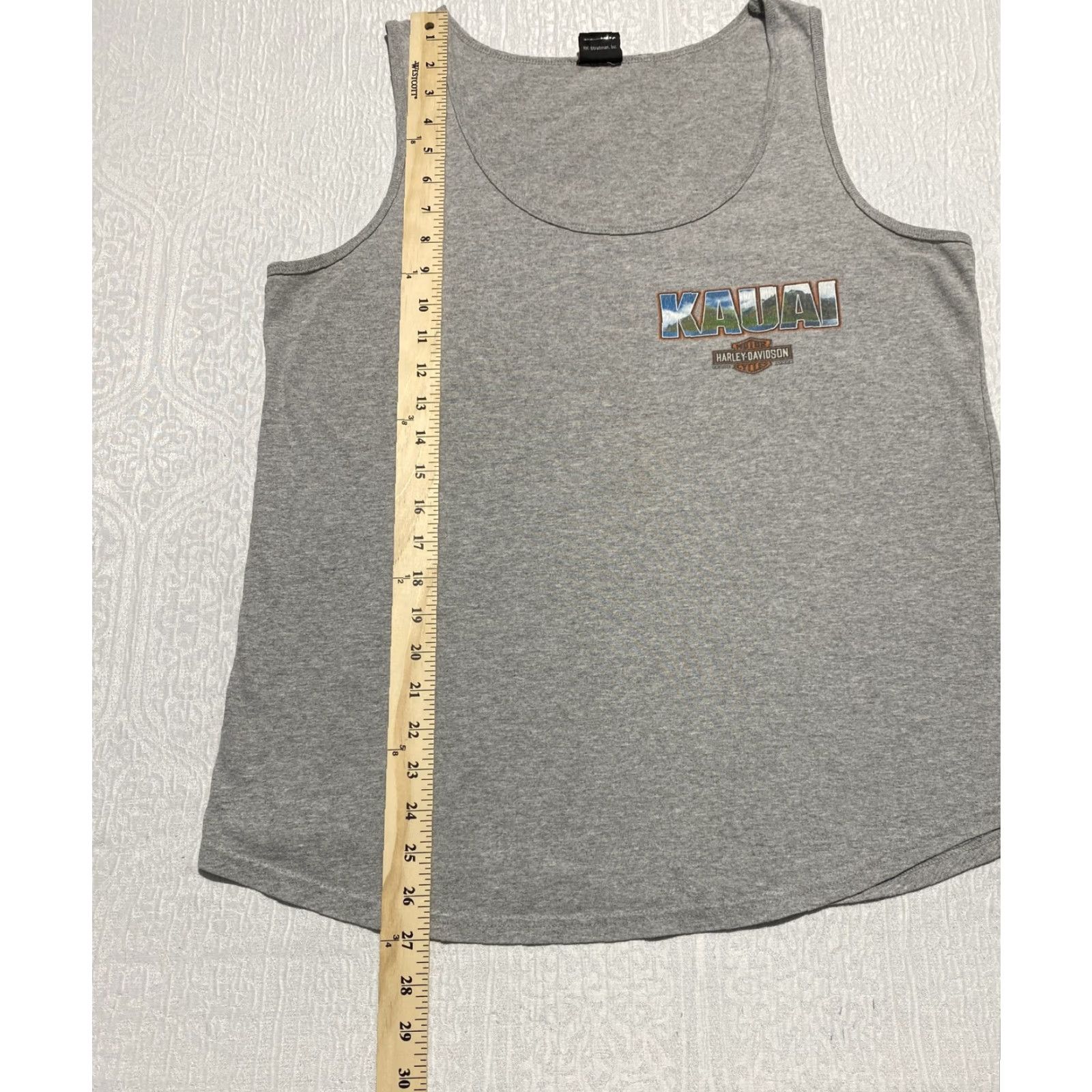 Harley Davidson Harley-Davidson Shirt Mens Medium Gray Kauai Hawaii Tank Top RK Stratman Size US M / EU 48-50 / 2 - 5 Thumbnail