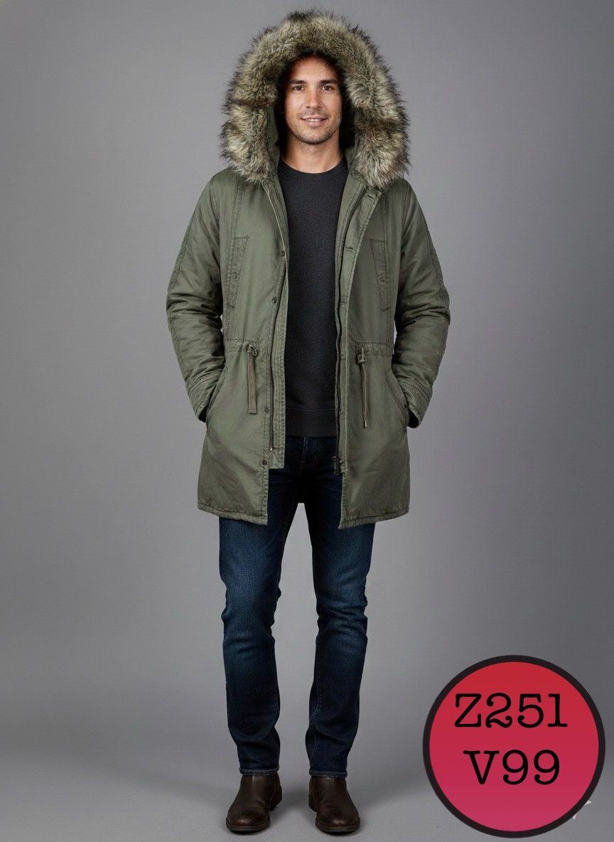Gap Gap Fur Army Parka Jacket Z251 Size US M / EU 48-50 / 2 - 2 Thumbnail