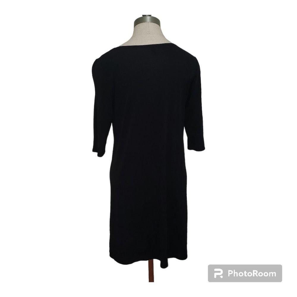 Eileen Fisher CT738 Eileen Fisher Long Black Tunic Blouse M Size M / US 6-8 / IT 42-44 - 4 Thumbnail