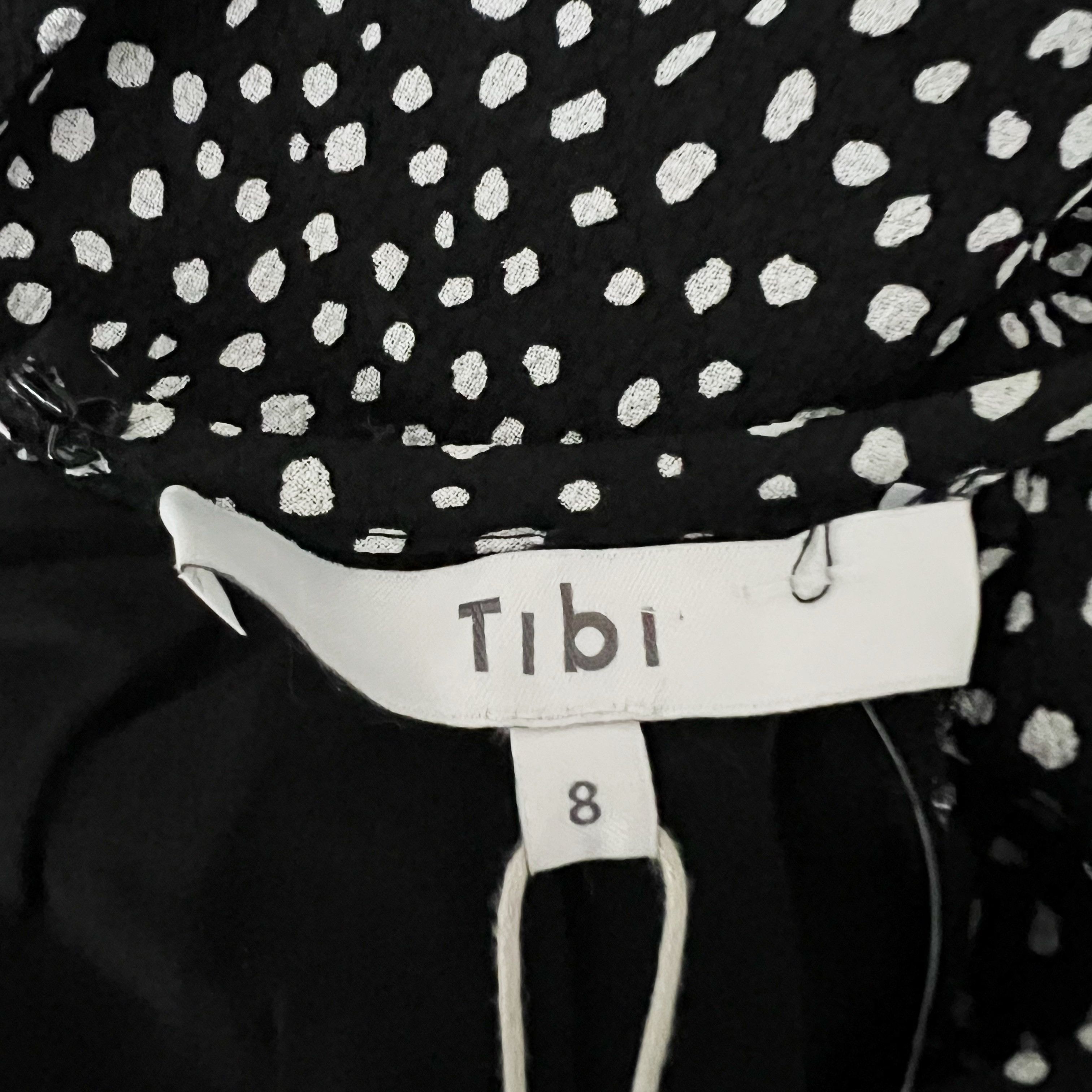 Tibi NEW Tibi Crepe Polka Dot Print Pattern Long Sleeve Size M / US 6-8 / IT 42-44 - 2 Thumbnail