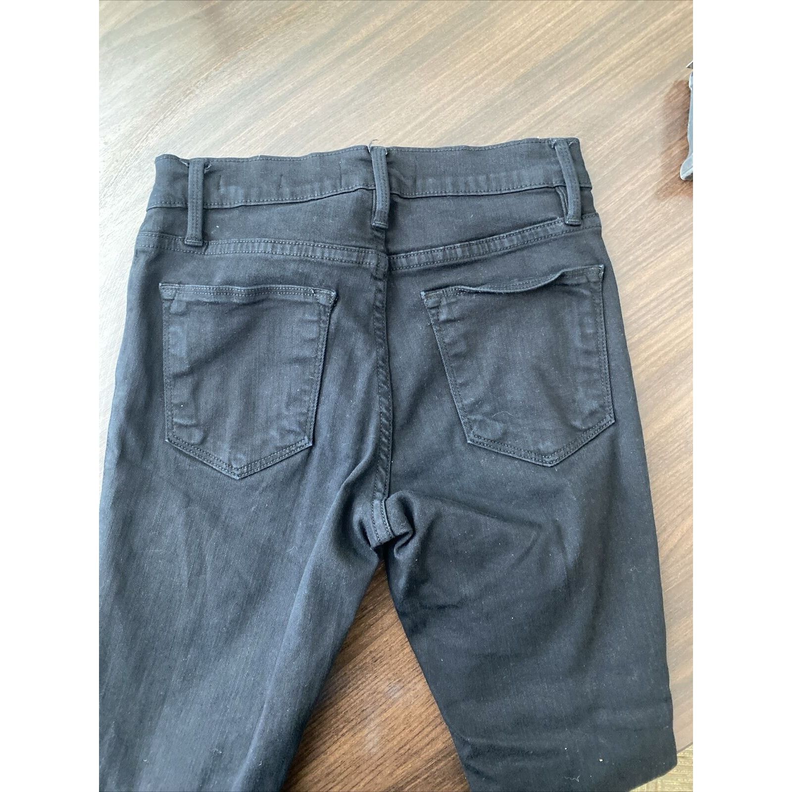 Frame FRAME Denim Le High skinny Jeans Women's 25 Black Film Rip Size 25" / US 0 / IT 36 - 9 Thumbnail