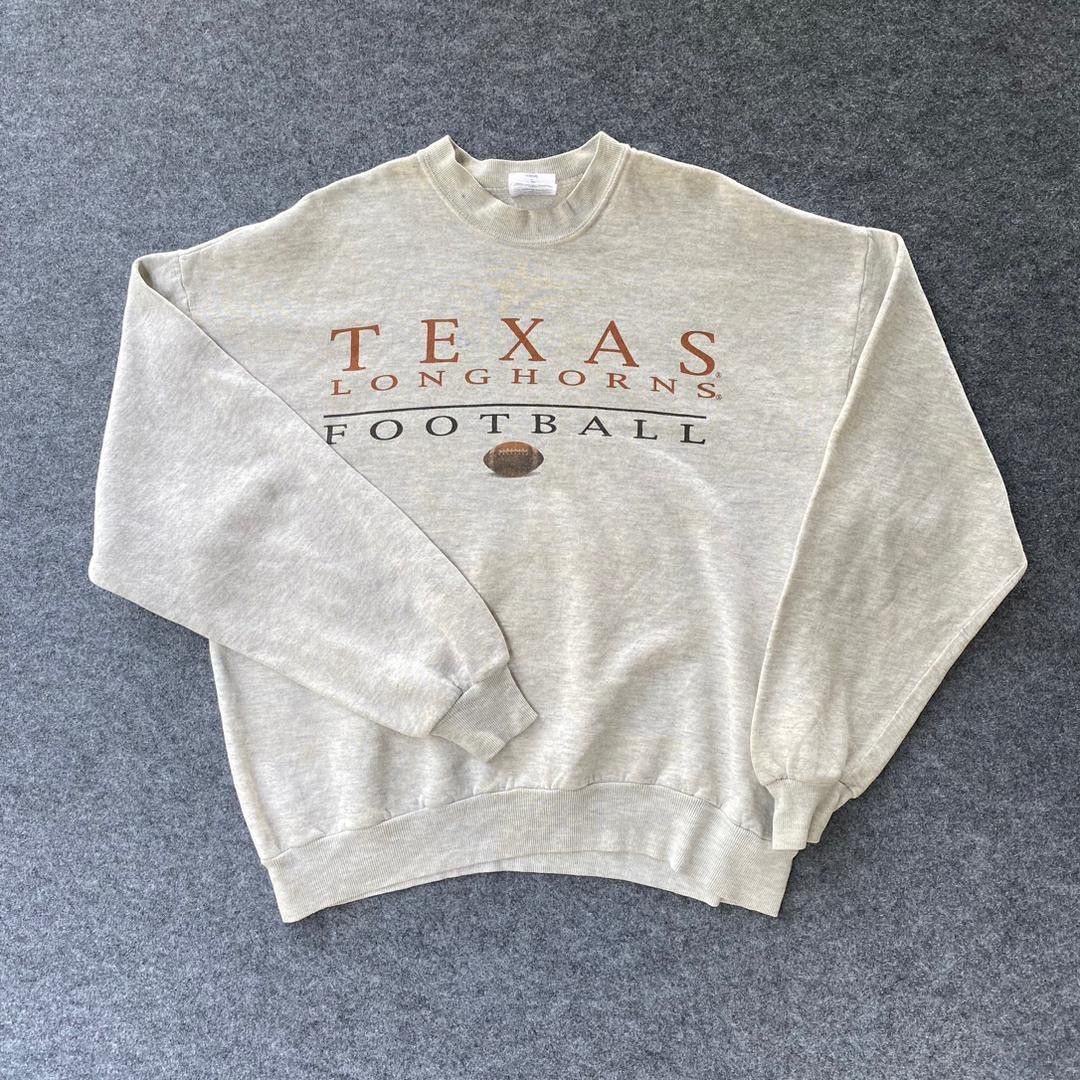 Vintage Vintage 90s Texas Longhons Football Sweatshirt Size US L / EU 52-54 / 3 - 1 Thumbnail