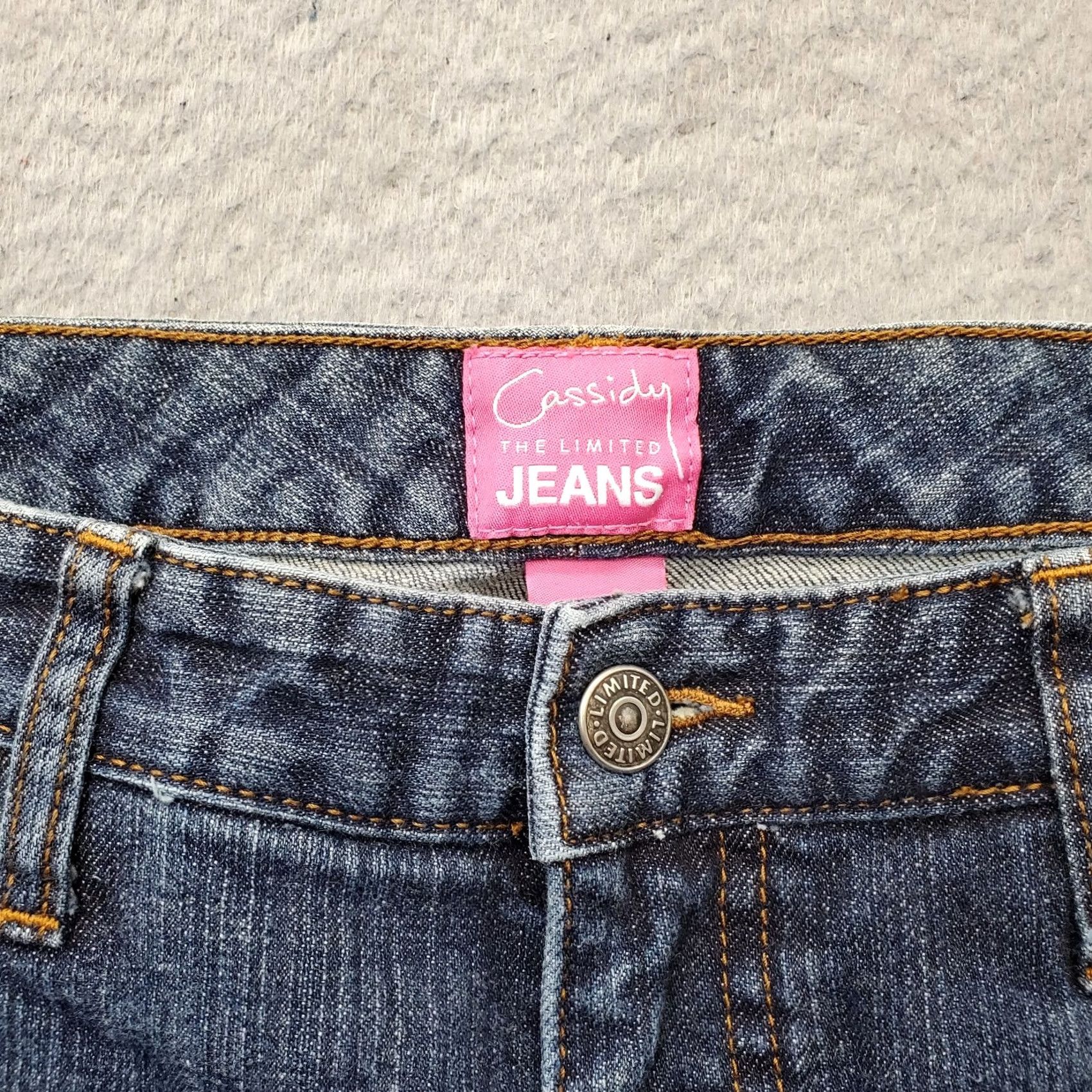 Vintage The Limited Jeans Women Bootcut 12 Blue Denim Stretch Comfort High Waist Size 34" / US 12 / IT 48 - 7 Thumbnail