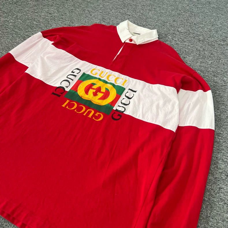 Gucci Gucci Square double G long-sleeved polo shirt 2502-Nextarro Size US XL / EU 56 / 4 - 3 Thumbnail