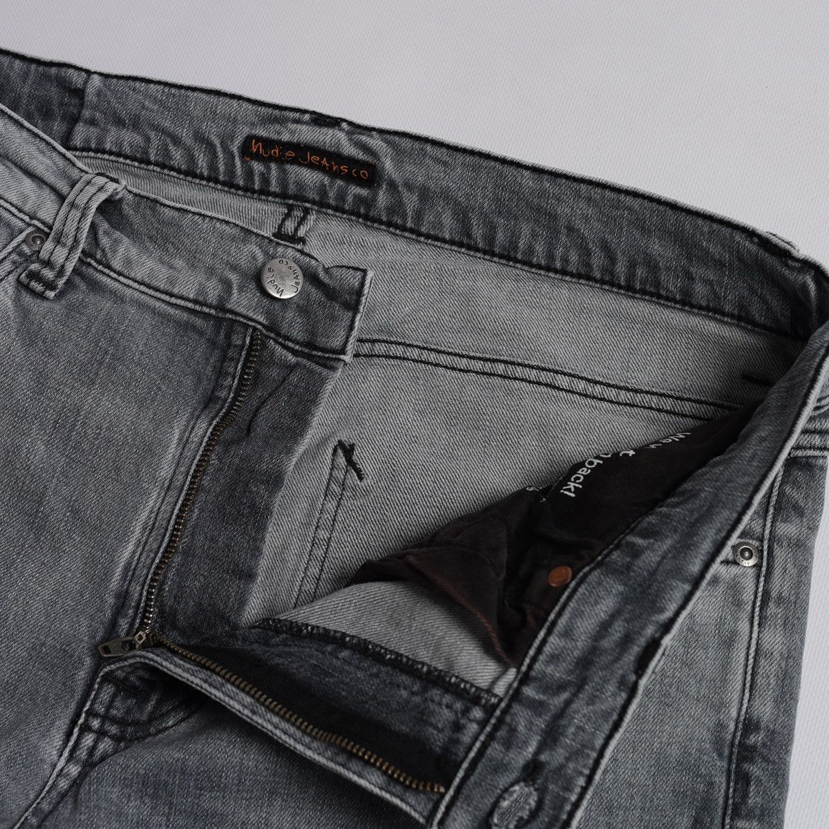 Nudie Jeans Nudie Jeans Grey Denim Pants Mens w33 Lean Dean Size US 33 - 8 Thumbnail