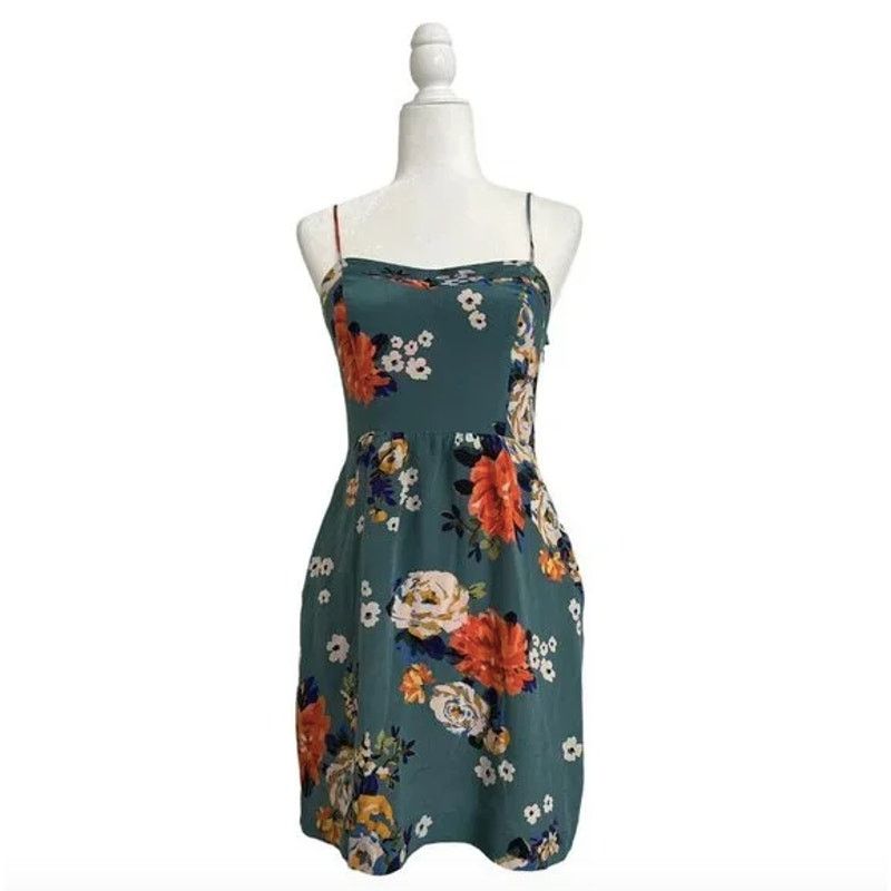 Anthropologie ANTHROPOLOGIE Soeurs Floral Spaghetti Strap Mini Dress 0 Size XS / US 0-2 / IT 36-38 - 5 Thumbnail