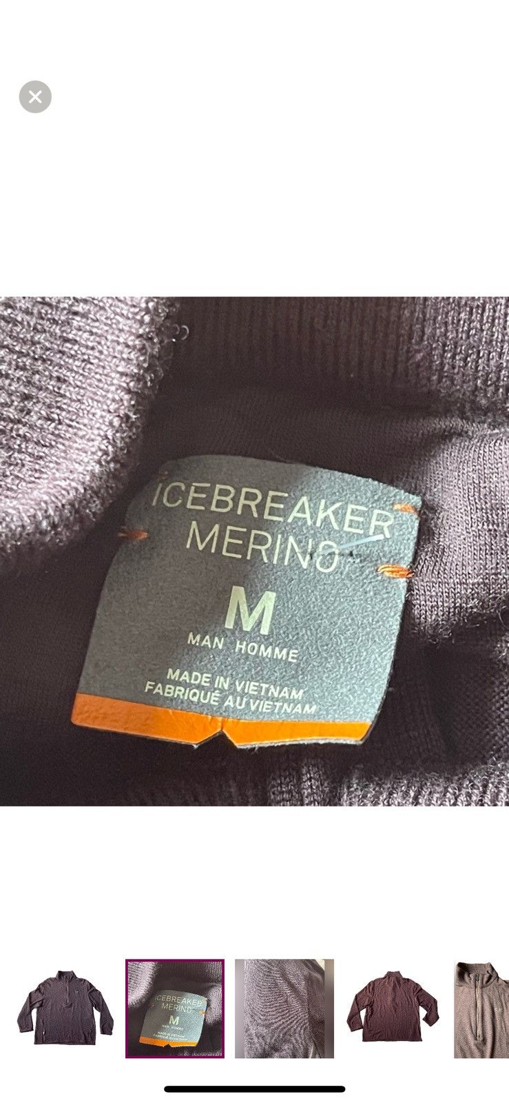 Icebreaker Ice Breaker Merino Sweater 1/4 Zip Pullover Size US M / EU 48-50 / 2 - 2 Thumbnail