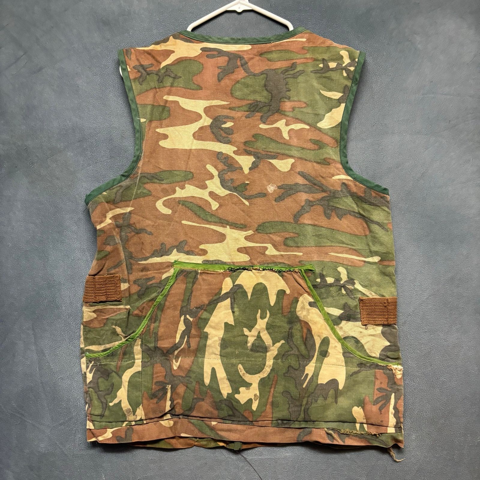 Handmade Handmade Camo Utility Vest Distressed Military Tactical Styl Size US M / EU 48-50 / 2 - 2 Thumbnail