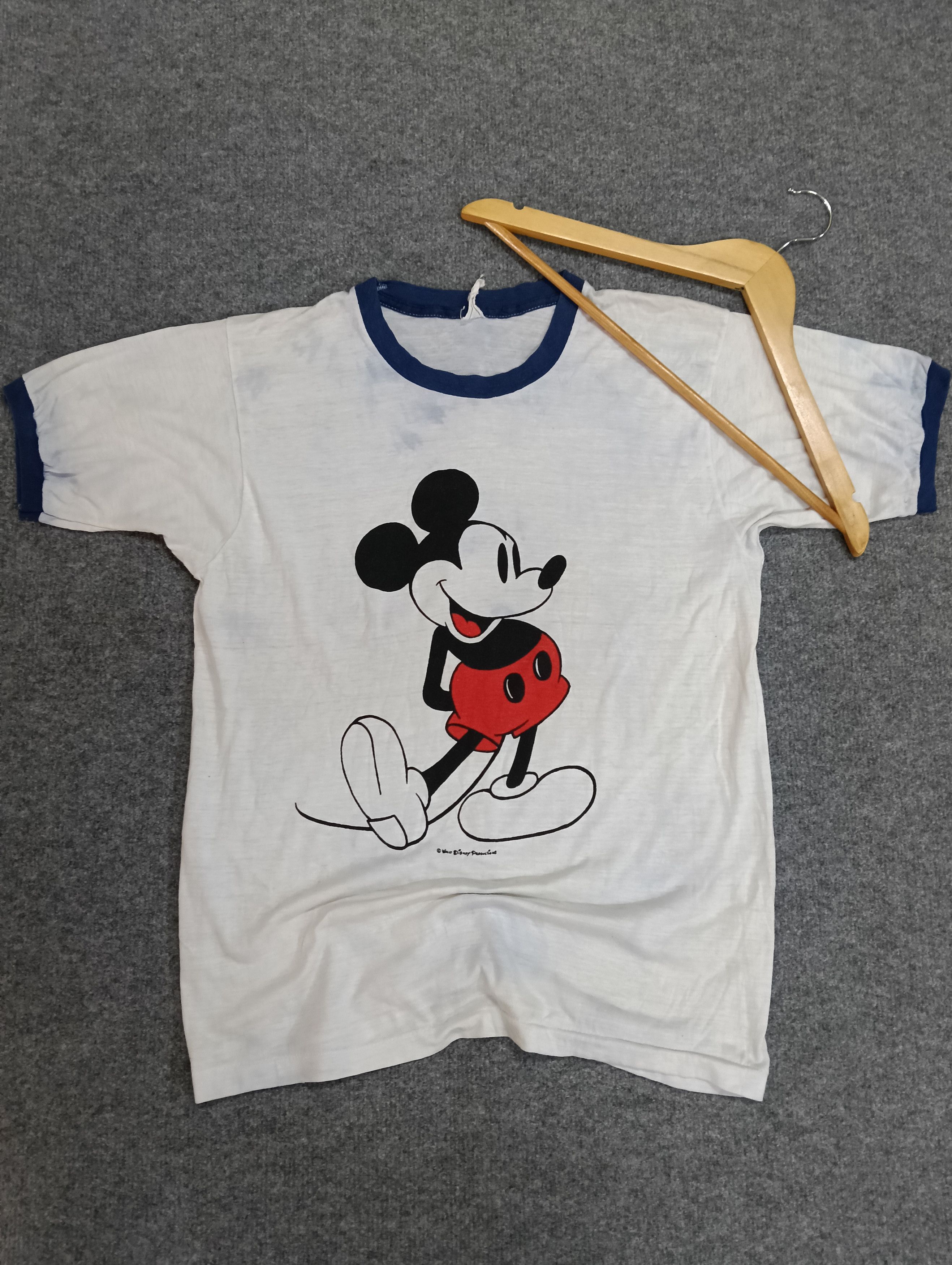 Mickey Mouse × Vintage 70s Mickey Mouse Ringer.Walt Disney world