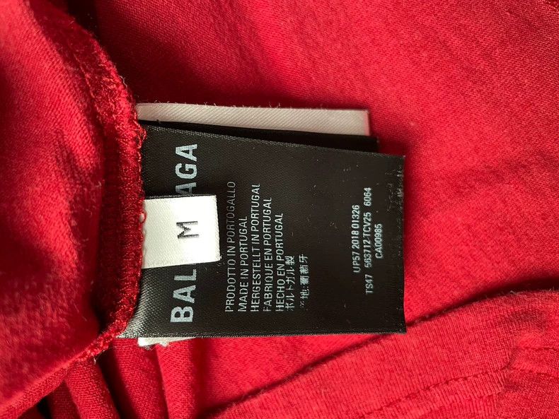 Balenciaga Balenciaga Classic BB logo printing on the chest of red sh Size US M / EU 48-50 / 2 - 3 Thumbnail