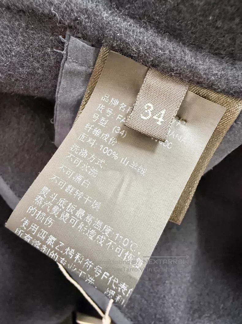 Loro Piana Loro Piana Navy Blue Long Sleeve Long Cashmere Coat Size 4XL / US 24-26 - 6 Thumbnail