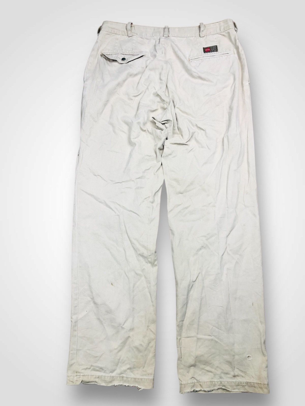 Hanes Unique Hanes Khaki Patchwork Pants Distressed (37) Size US 35 - 2 Thumbnail