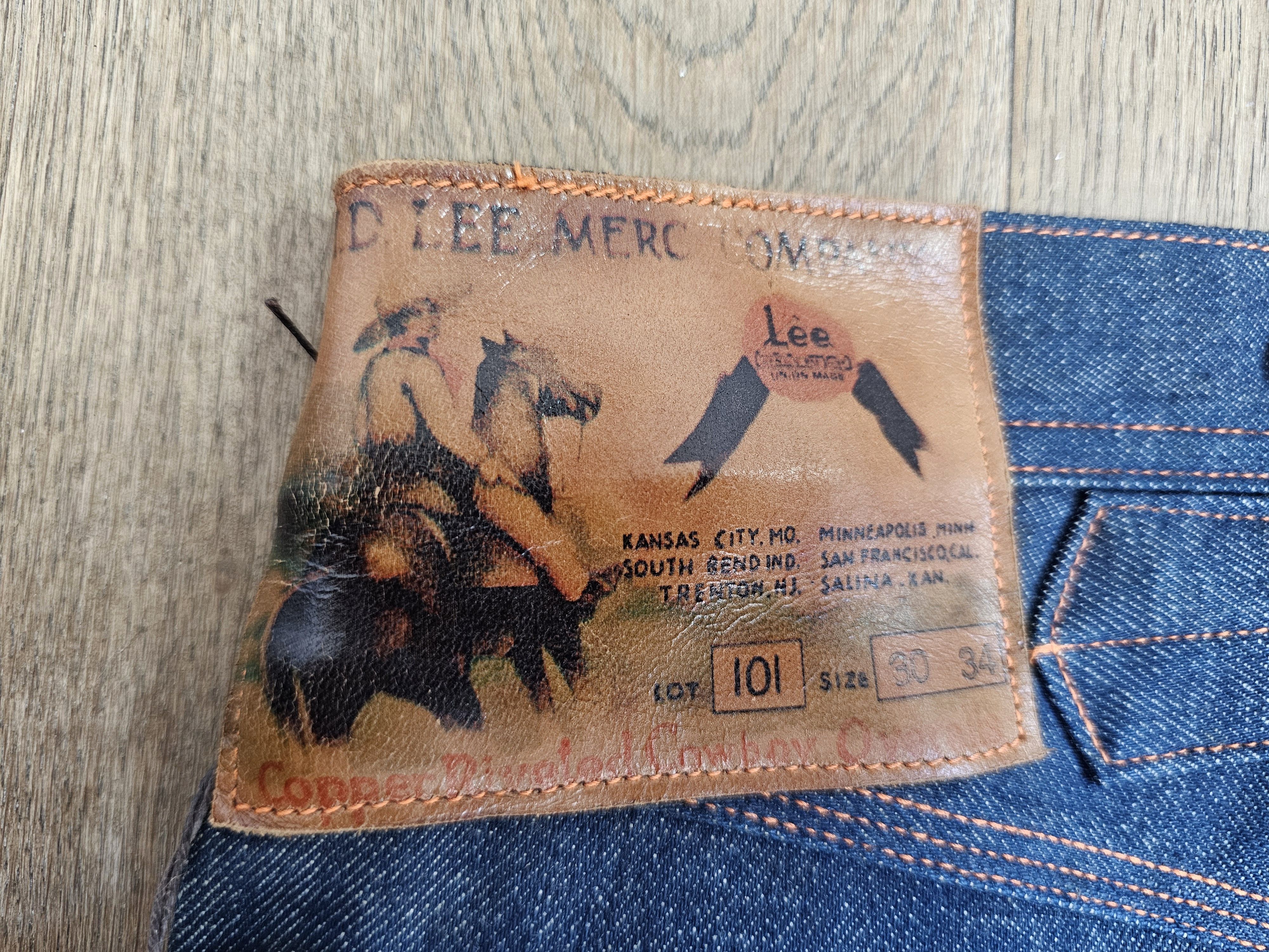 Lee Lee 1930 Cowboy 101B 1933 Japan 101 not LVC 501XX 1920 Size US 30 / EU 46 - 3 Thumbnail