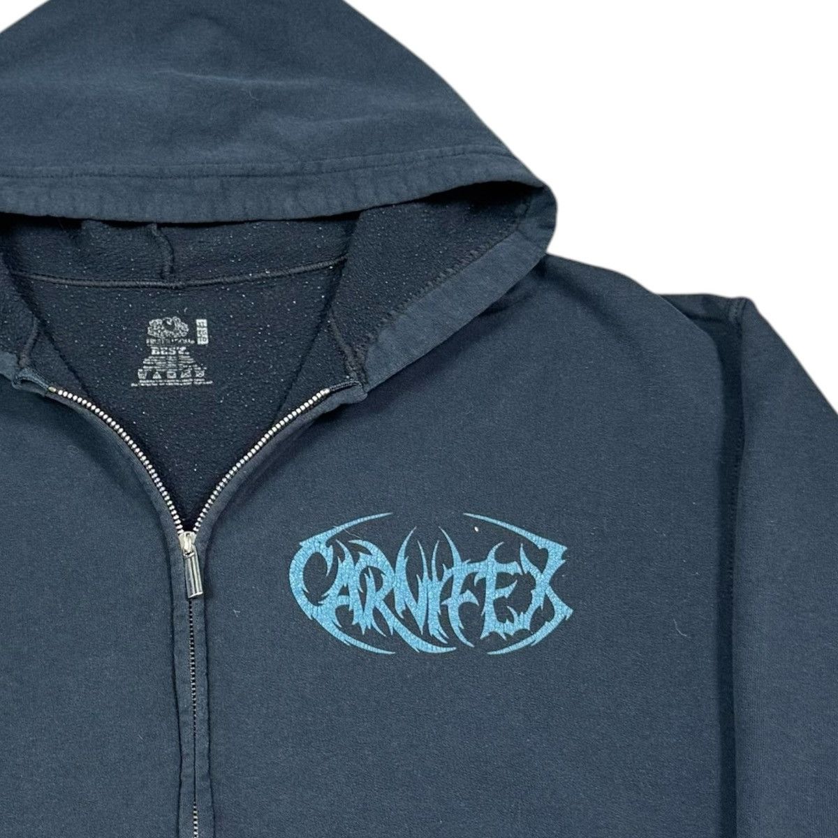 Fruit Of The Loom Carnifex Hardcore Deathcore Zip Hoodie Sweatshirt XL FLAW Size US XL / EU 56 / 4 - 4 Thumbnail