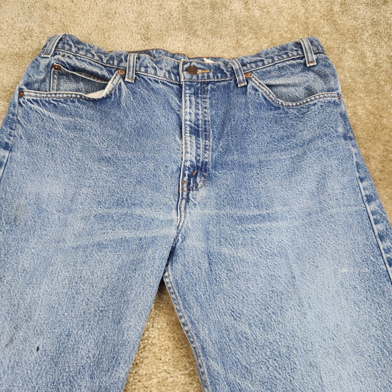 Levi's Levi's 505 Orange Tab Jeans Mens 38x32 (37x31) Denim 1994 Size US 38 / EU 54 - 2 Thumbnail
