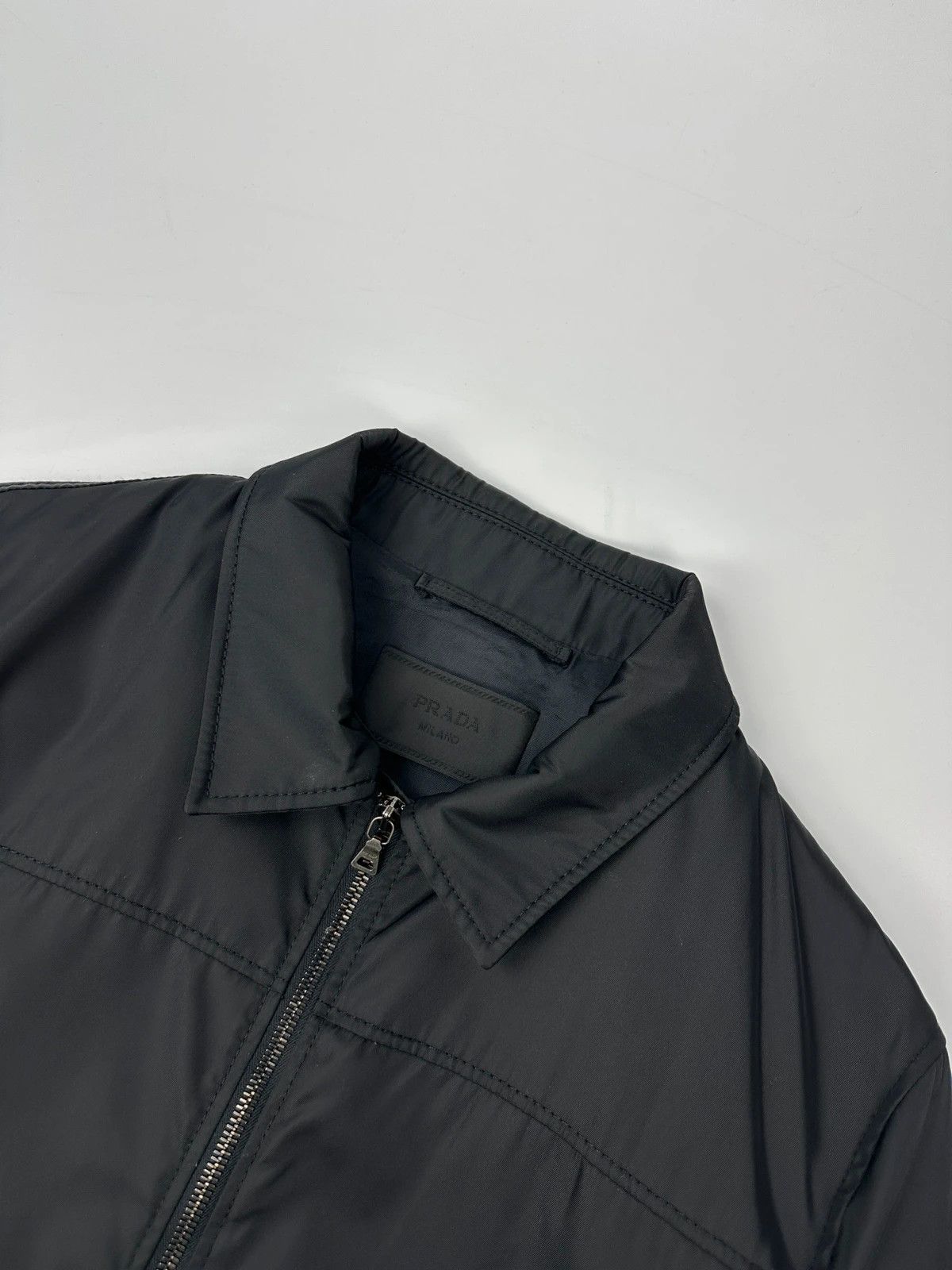Prada Prada Milano FW2007 Black Shirt Nylon Jacket Size US M / EU 48-50 / 2 - 2 Thumbnail