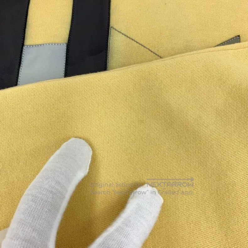 Hermes Hermes Yellow geometric pattern leather embroidery cotton Size US XL / EU 56 / 4 - 9 Thumbnail