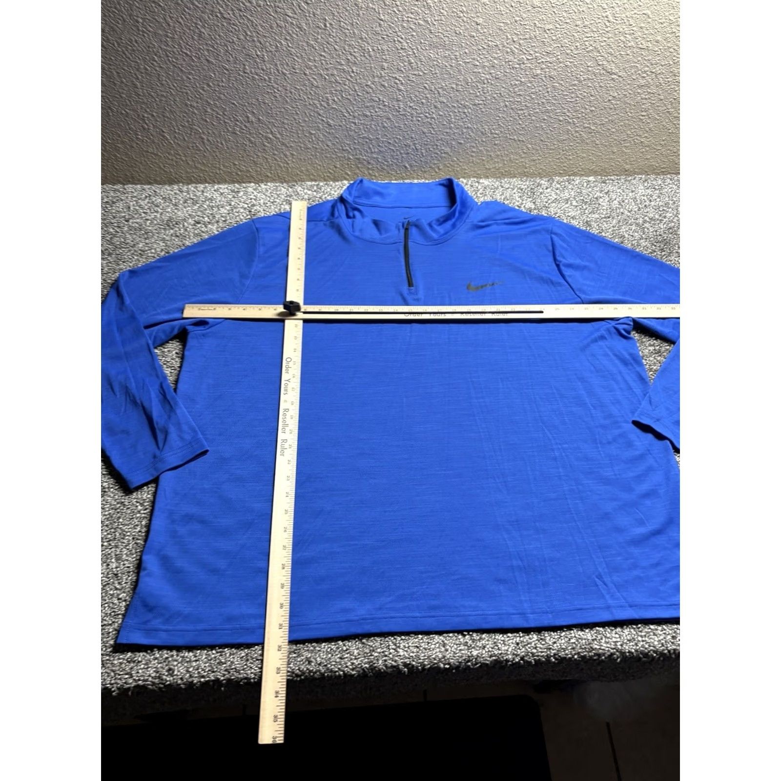 Nike VINTAGE Nike 1/4 Zip Mens 4XL Blue Lightweight Pullover Long Sleeve AR3716 Size US XXL / EU 58 / 5 - 5 Thumbnail