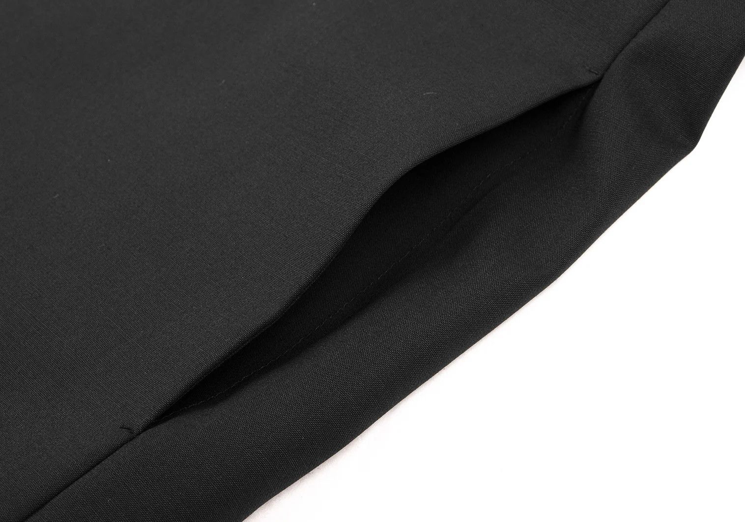 Emporio Armani Wool 1-Button No-Collar Jacket in Black Size 48 Size US M / EU 48-50 / 2 - 7 Thumbnail