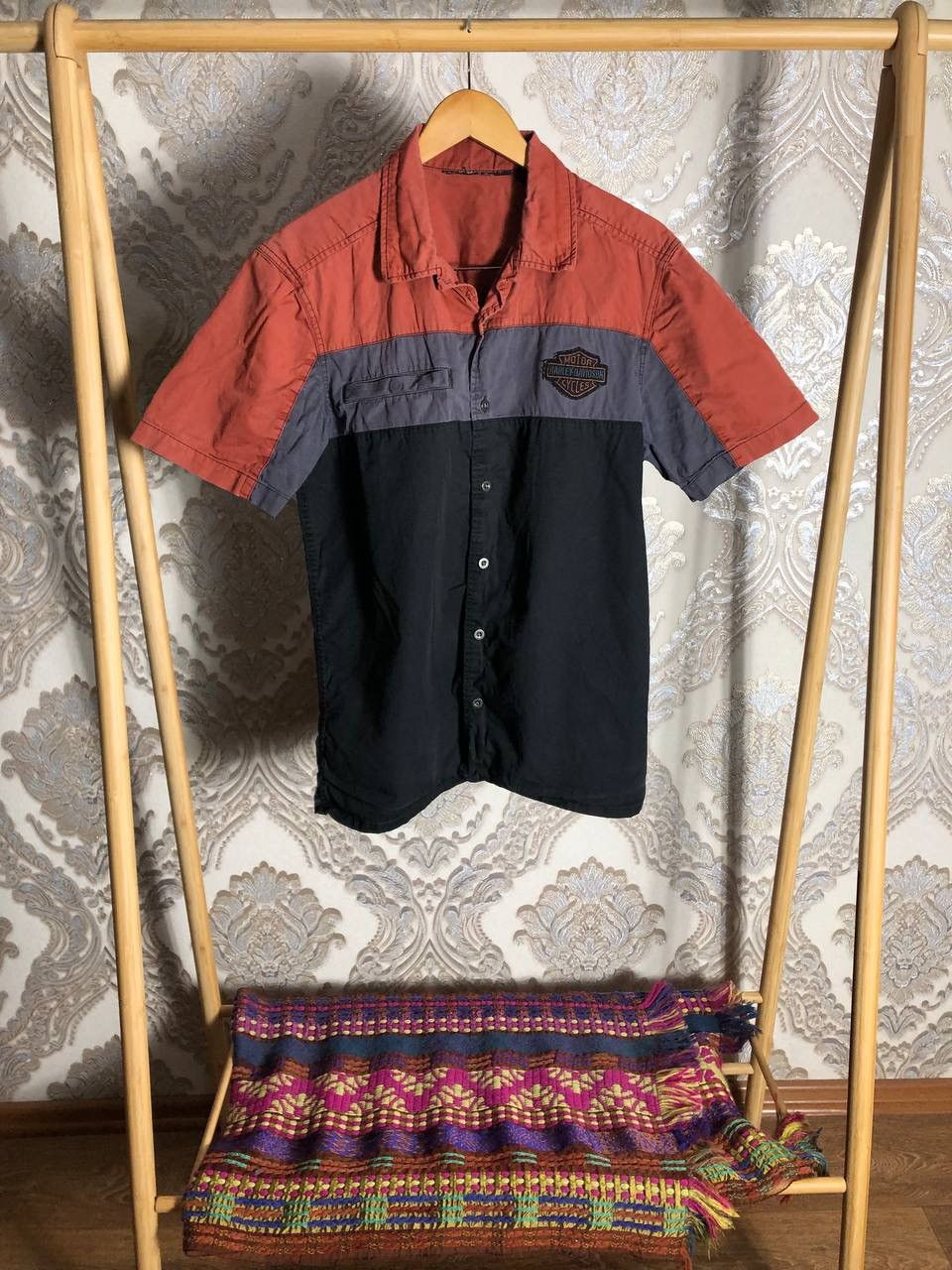 Harley Davidson VINTAGE HARLEY DAVIDSON MOTORCYCLE RETRO SHIRT BIKE Y2K 90s Size US M / EU 48-50 / 2 - 2 Thumbnail
