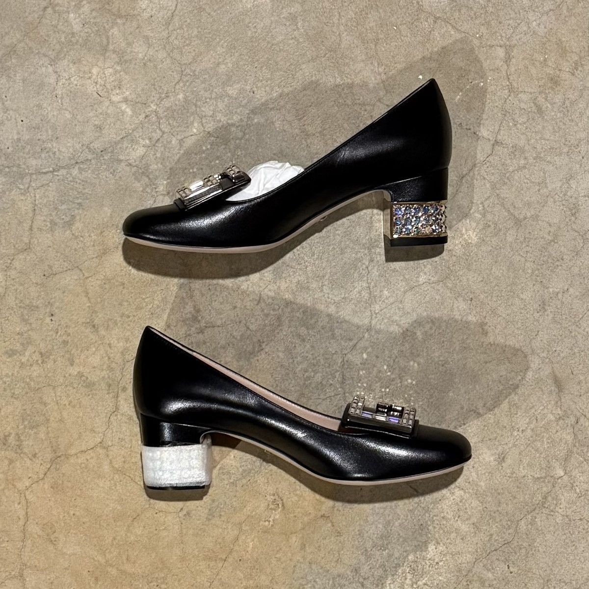 Gucci Brand New Gucci Madeleine Crystal G Leather Pump Heels EU 35 Size US 5 / IT 35 - 5 Thumbnail