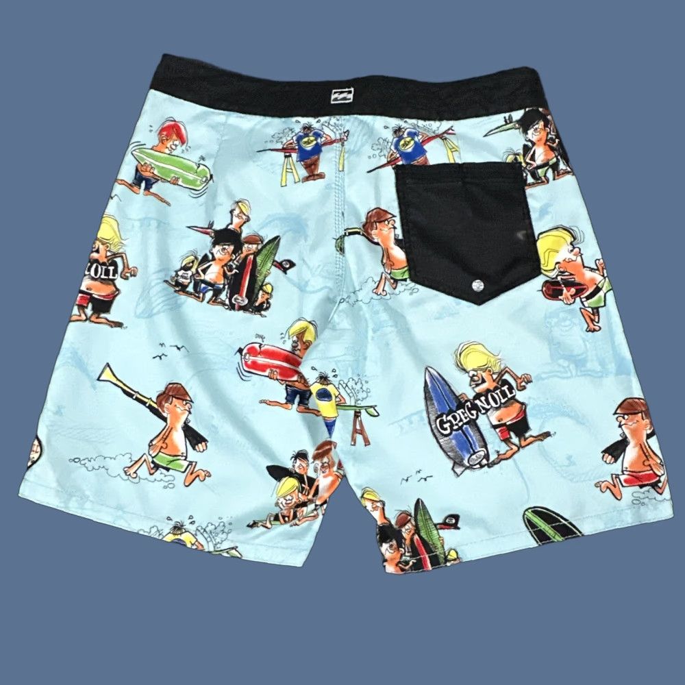 Billabong Billabong Board Shorts Mens 36 Blue Greg Noll Recycler Surf Swim Trunks Print Size US 36 / EU 52 - 1 Thumbnail