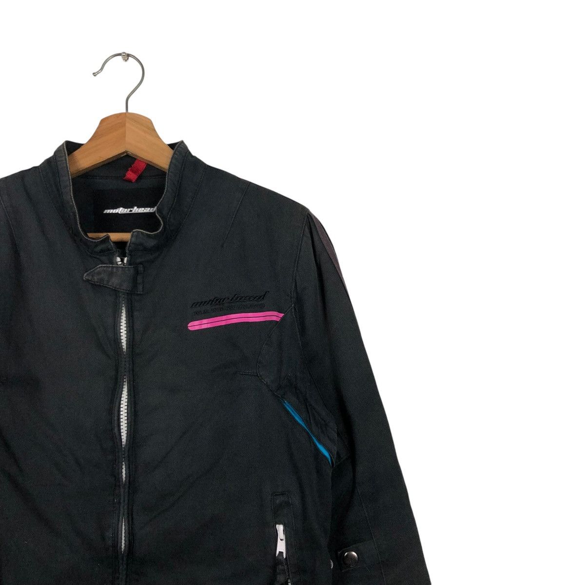 Japanese Brand 🔥VINTAGE BIKER RACING JACKET MOTOR HEAD RICH BLACK KADOYA Size US M / EU 48-50 / 2 - 8 Thumbnail