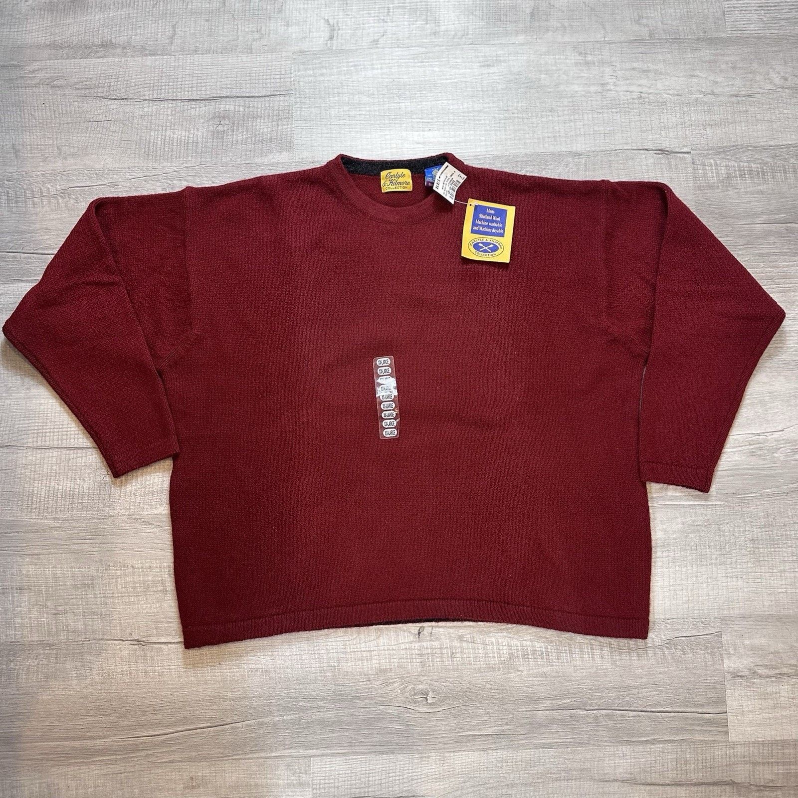 Vintage Vintage Carlyle & Kilmore Men's 2XL Virgin Wool Red Sweater Size US XXL / EU 58 / 5 - 1 Thumbnail