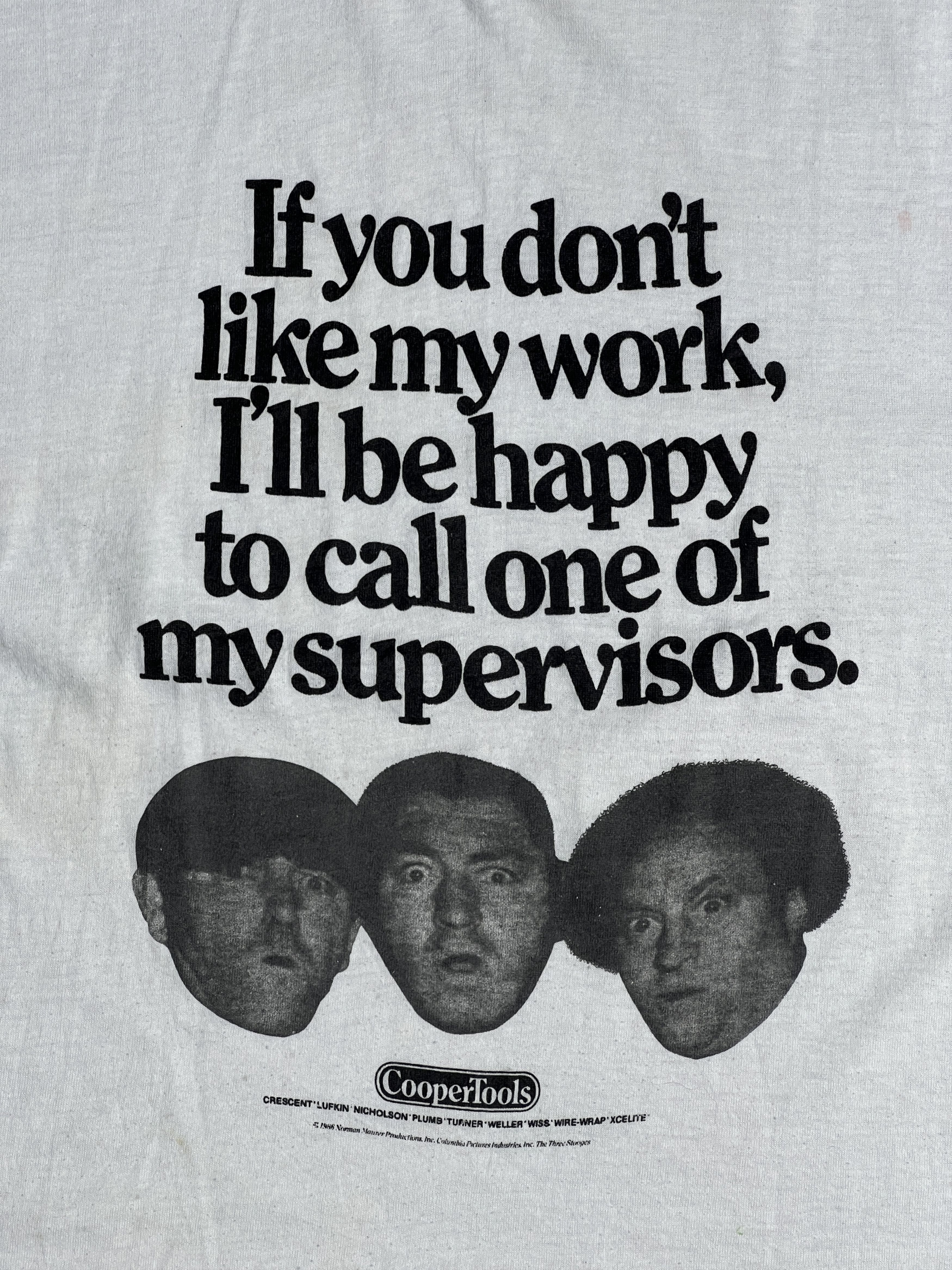 Vintage Vintage 80s The Three Stooges Comedian Group Tee (L) GTME216 Size US L / EU 52-54 / 3 - 2 Thumbnail