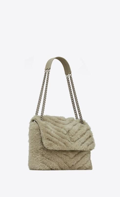 Saint Laurent Paris o1s1wg110225 Size: OS / 633187 Niki Shearling Bag in Beige Size ONE SIZE - 4 Thumbnail
