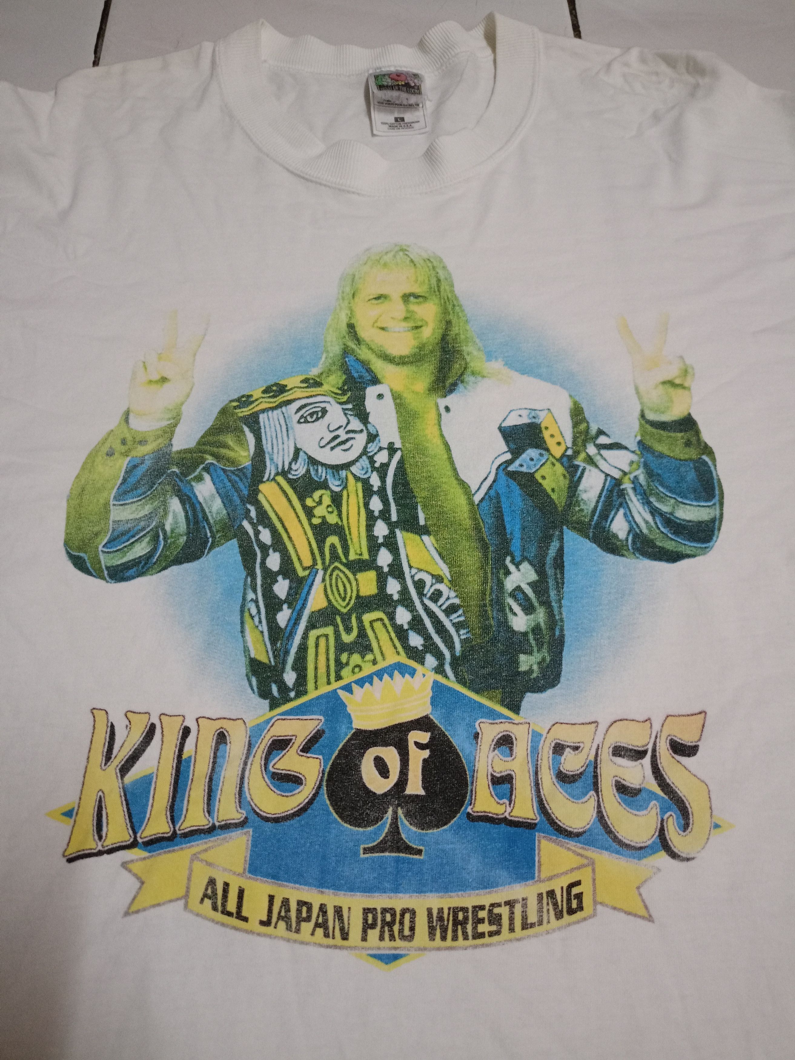 Vintage Vintage johnny ace king wrestling t shirt Size US L / EU 52-54 / 3 - 2 Thumbnail