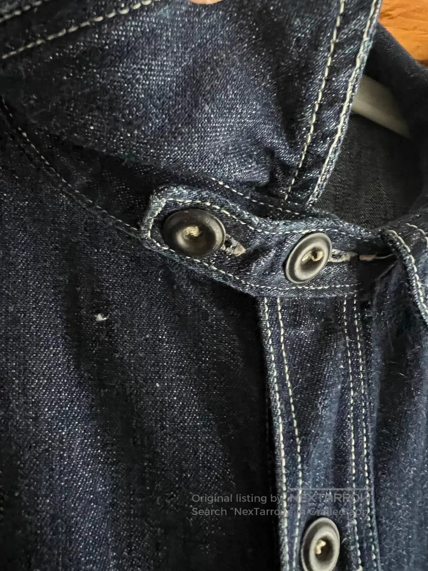Freewheelers limited edition iron-buttoned denim shirt. Size US L / EU 52-54 / 3 - 6 Thumbnail