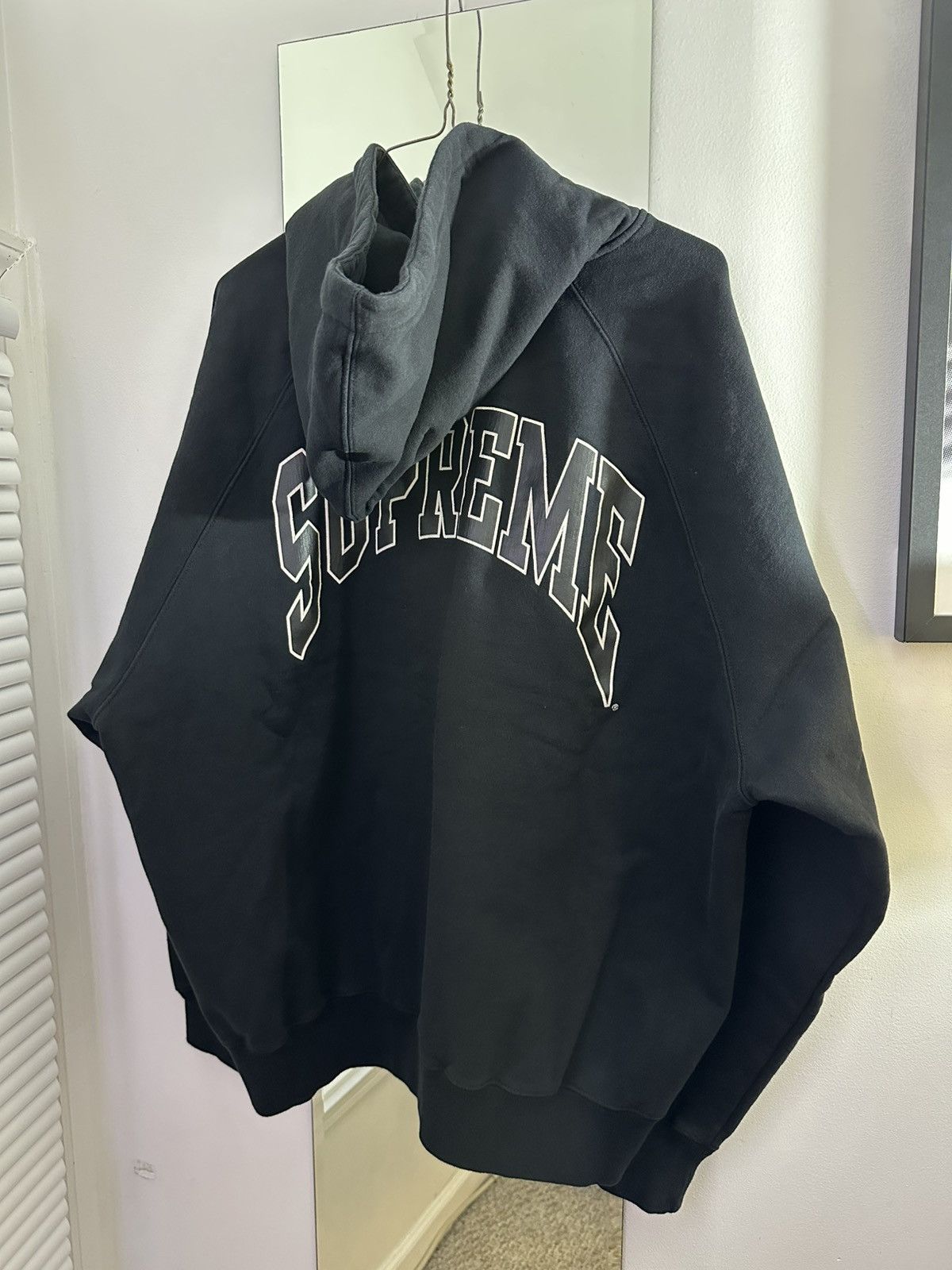 Supreme Supreme Raglan Zip Up Hoodie Sweatshirt Size US L / EU 52-54 / 3 - 9 Thumbnail
