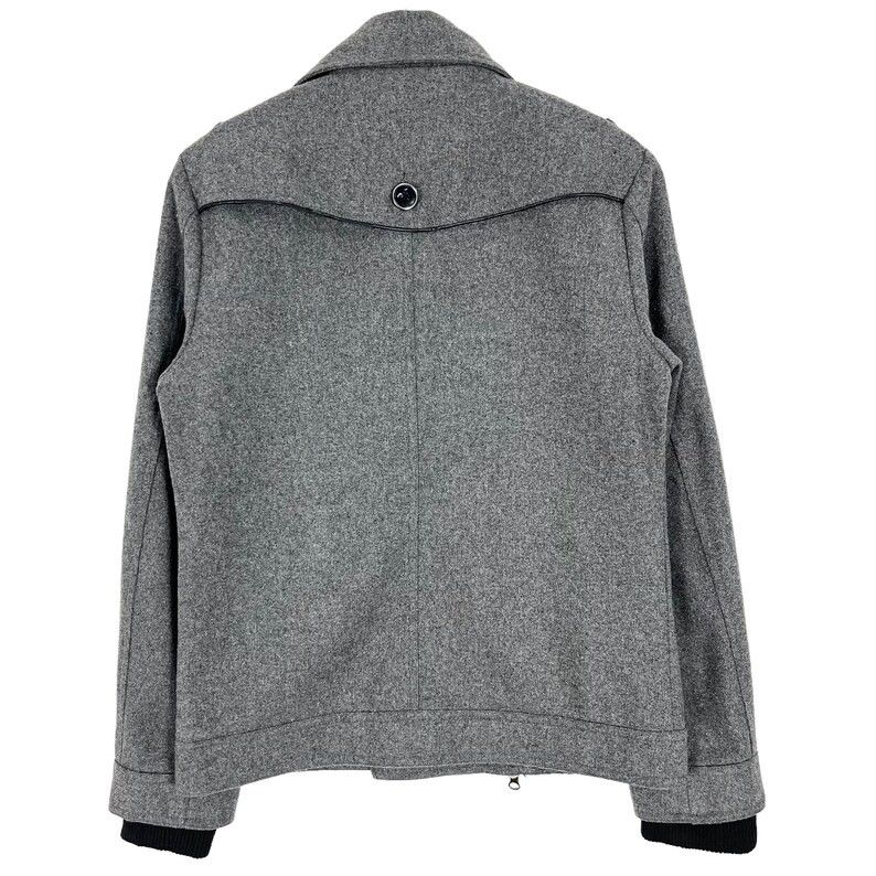 In The Attic Wool Zip Double Breasted Jacket Gray Size Medium Size US S / EU 44-46 / 1 - 2 Thumbnail