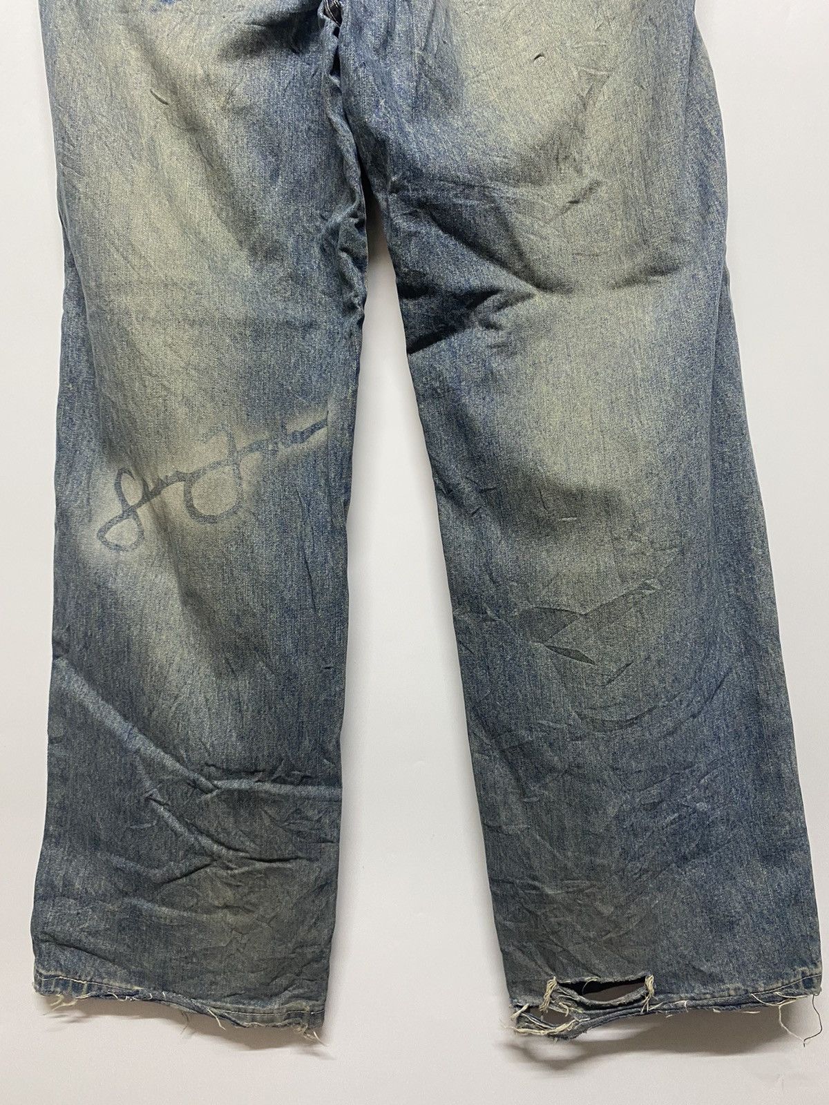 Sean John Sean John Mens Jeans Embroidered Sign Logo Retro Baggy Denim Size US 36 / EU 52 - 6 Thumbnail