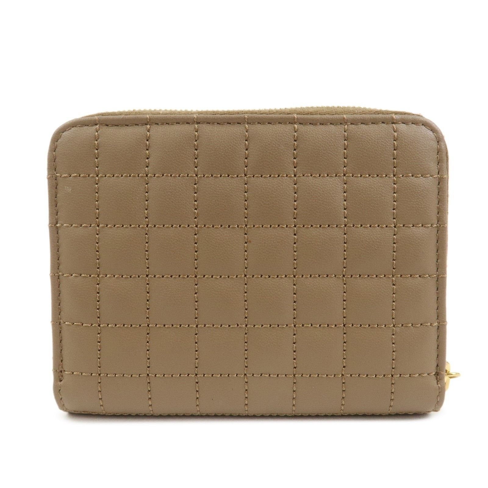 Celine Celine Quilted Lambskin Zippy Wallet Tan Size ONE SIZE - 2 Thumbnail