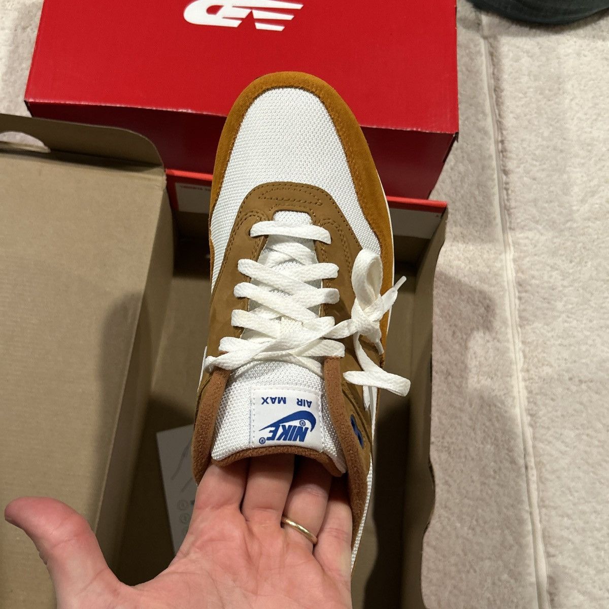 Nike Size 11.5 - Nike Air Max 1 Premium Retro Curry 2018 Size US 11.5 / EU 44-45 - 14 Thumbnail