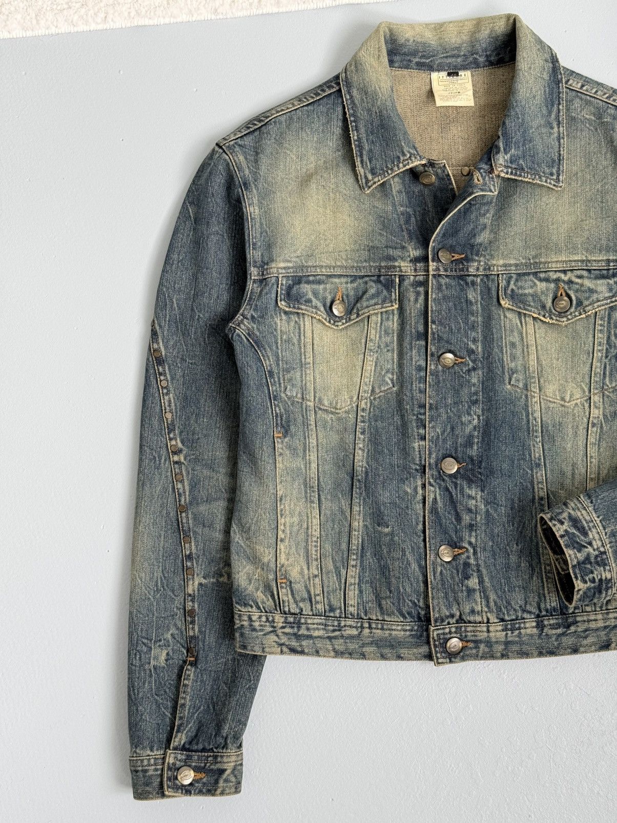 Just Cavalli ⚡SENDOFFER⚡Just Cavalli Roberto Cavalli Denim Trucker Jacket Size US M / EU 48-50 / 2 - 2 Thumbnail