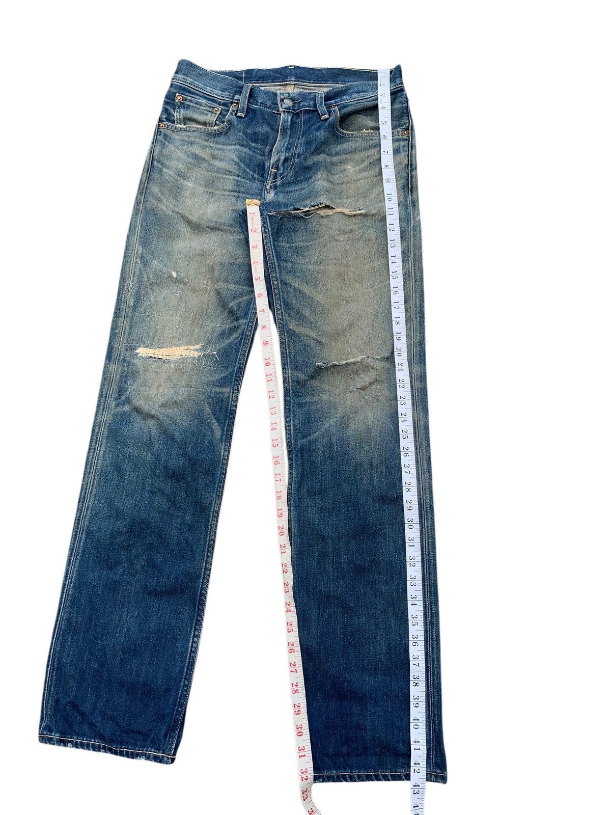 Levi's LEVIS 502 FADED & RUSTY DISTRESSED DENIM Size US 30 / EU 46 - 18 Thumbnail