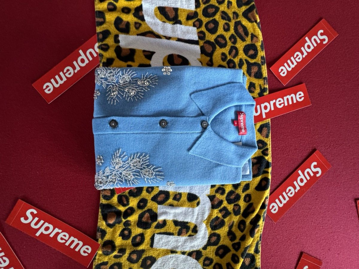 Supreme Beaded Appliqué Cardigan Supreme Beaded Appliqué Cardigan (SS23) - $228