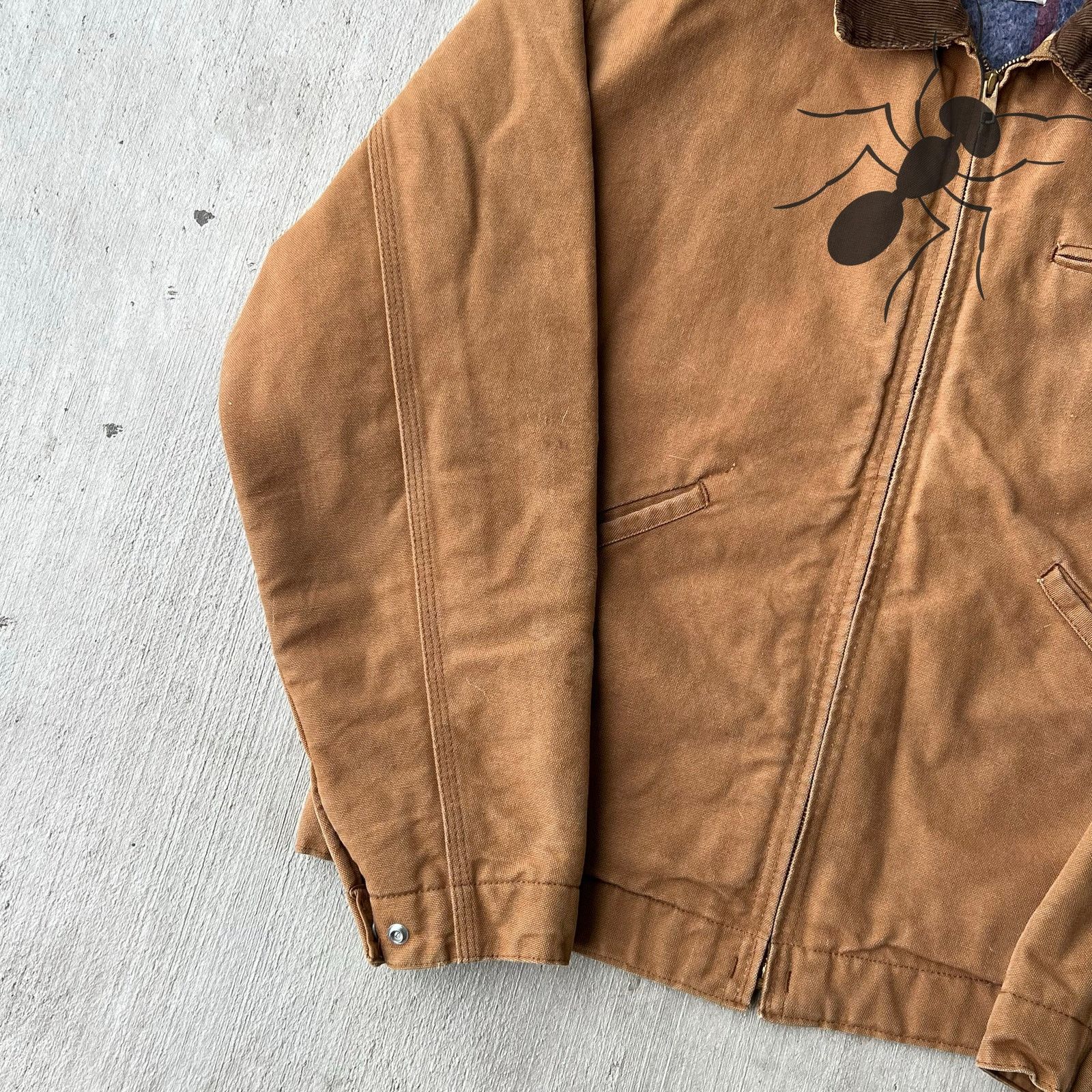 Carhartt × Vintage Vintage Carhartt brown Detroit work wear jacket Size US L / EU 52-54 / 3 - 8 Thumbnail