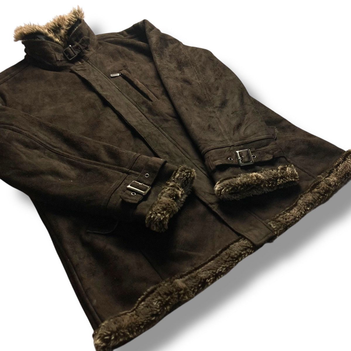 Le Grande Bleu (L.G.B.) 🇯🇵 THRUXTON LINED SHERPA MULTIPOCKET HEAVY JACKET Size US XXL / EU 58 / 5 - 8 Thumbnail