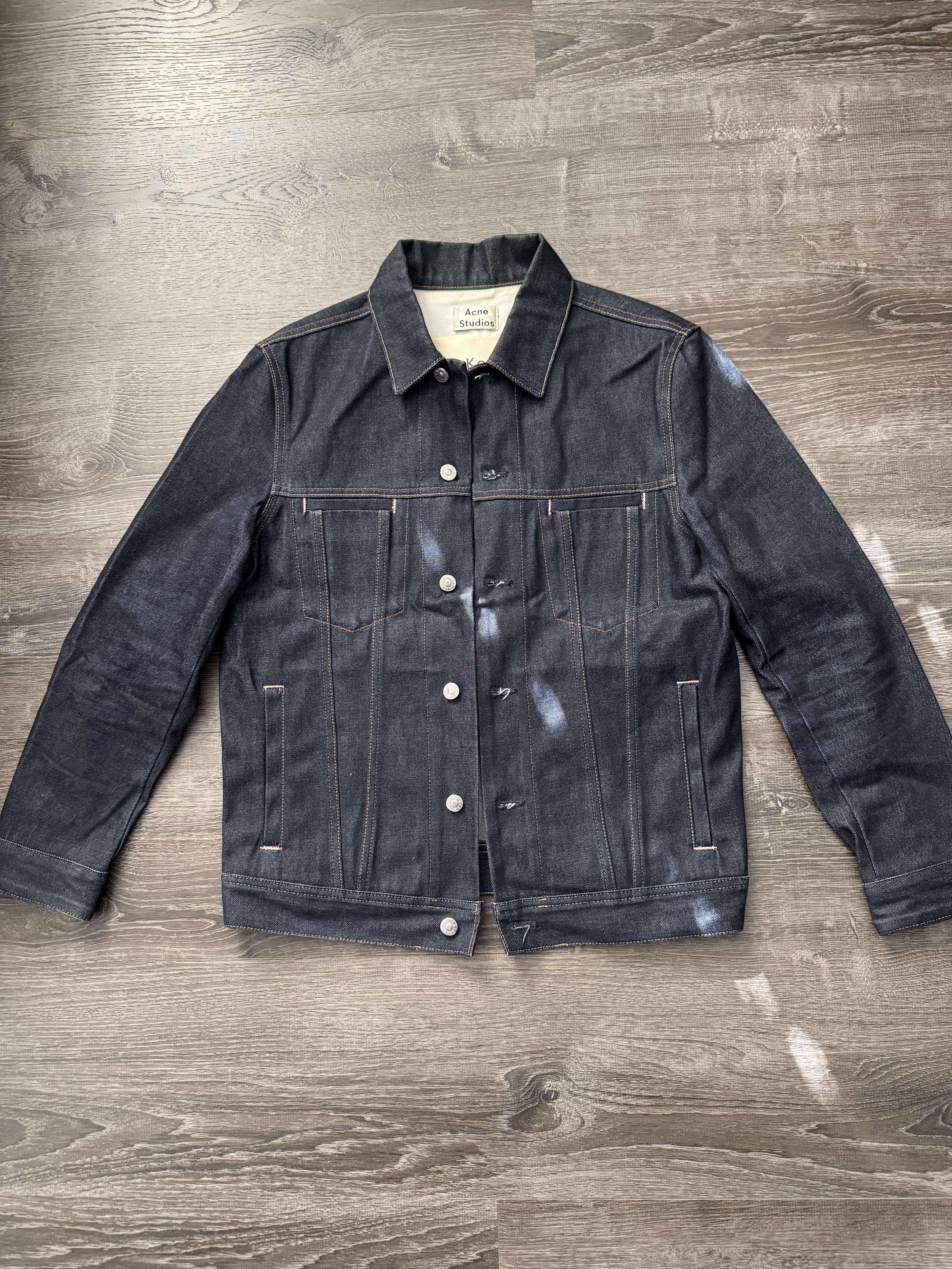 Acne Studios 🪡 Blå Konst Pass Denim Jacket Size US M / EU 48-50 / 2 - 1 Thumbnail