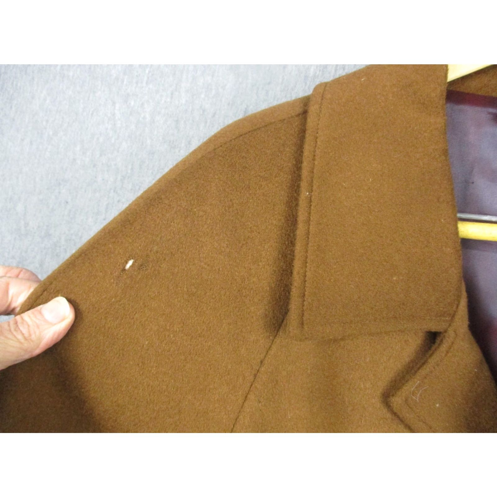 Vintage Riccardo Fazzi Overcoat Mens 44 Brown Wool Cashmere Blend Belted Long Coat Size US S / EU 44-46 / 1 - 4 Thumbnail
