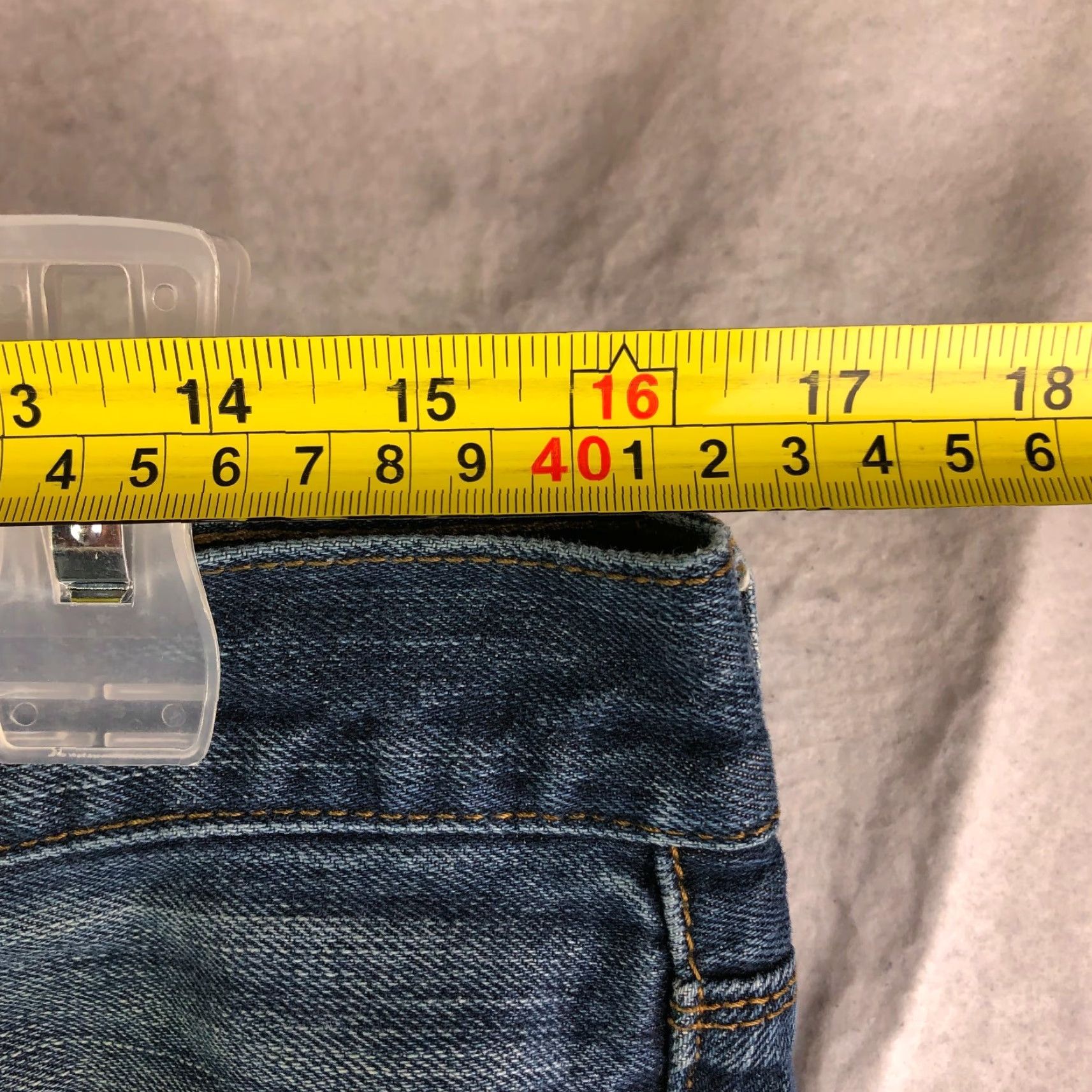 Gap Gap 1969 Jeans Men 34x32 Mid Rise Straight Blue Denim Casual Regular Rise Jeans Mens Size US 34 / EU 50 - 2 Thumbnail